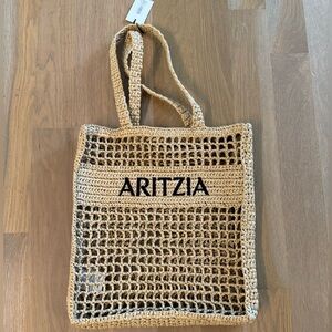 Aritzia Rafia Tote